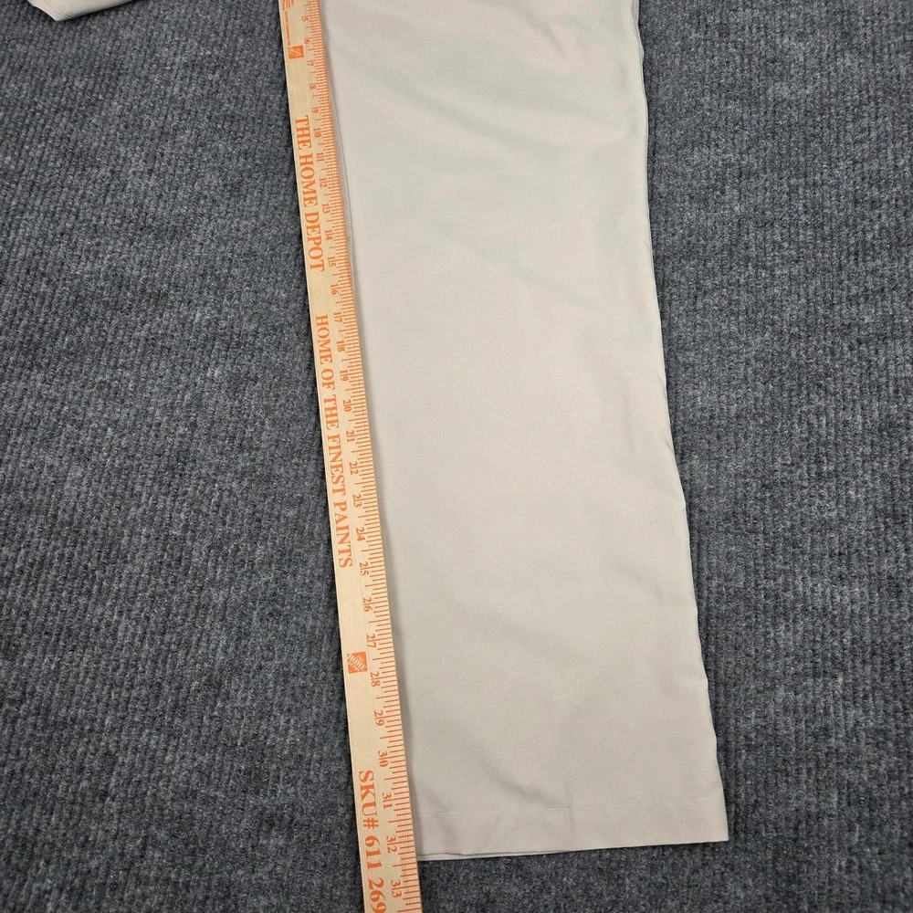 Adidas ClimaLite Mens Beige‎ Golf Pants Size 34x32 Athletic Fit Flat Front